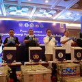 Konferensi Pers Pemusnahan Rupiah Palsu Hasil Klarifikasi Bank Indonesia di Gedung Kebun Sirih lt. 6, Kompleks Kantor Pusat BI, Jakarta, Rabu, (13/5/2026). (CNBC Indonesia/Muhammad Sabki)