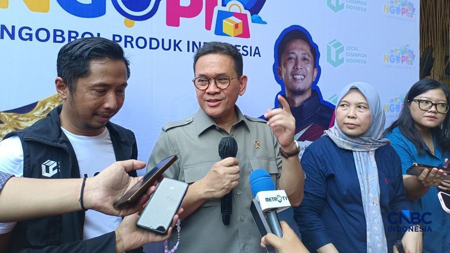 Menteri Perdagangan (Mendag) Budi Santoso saat ditemui di Jakarta, Rabu (13/5/2026). (CNBC Indonesia/Martyasari Rizky)