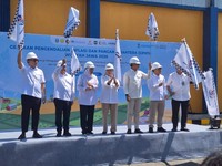 Peluncuran Gerakan Pengendalian Inflasi dan Pangan Sejahtera (GPIPS) di Jawa Timur/Khoirul Anam