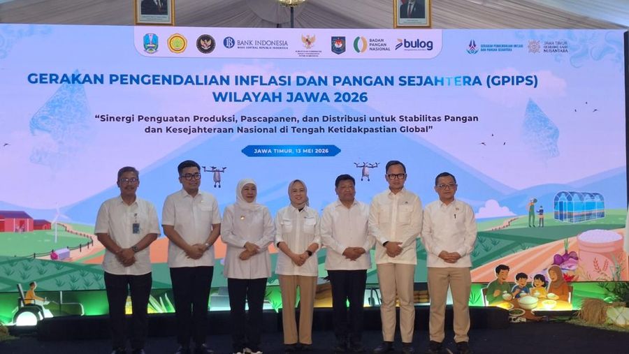 Peluncuran Gerakan Pengendalian Inflasi dan Pangan Sejahtera (GPIPS) di Jawa Timur/Khoirul Anam
