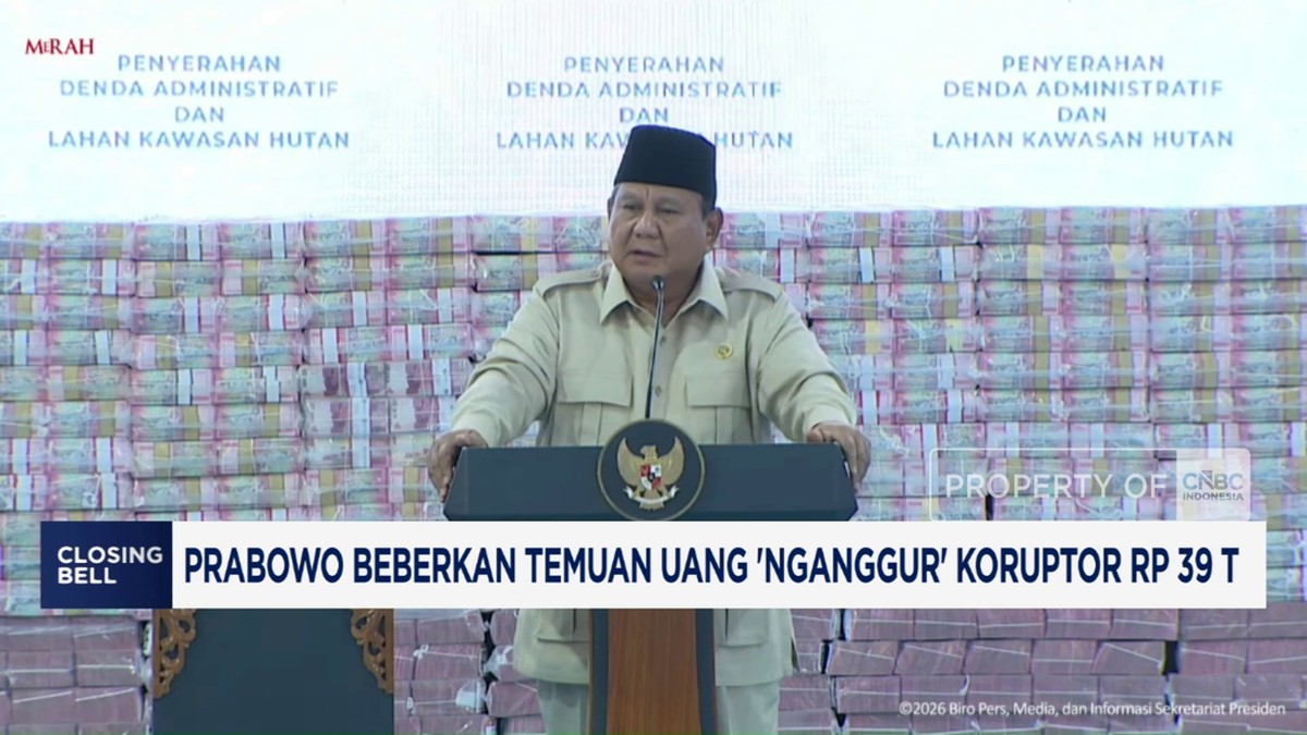 Video: Prabowo Beberkan Temuan Uang 'Nganggur' Koruptor Rp 39 Triliun