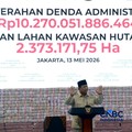 Foto: Presiden Prabowo Subianto di Kejaksaan Agung, Jakarta, Rabu (13/5/2026). (CNBC Indonesia/Muhammad Sabki)