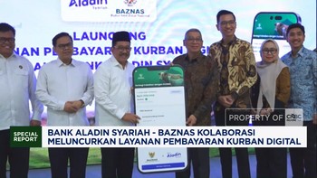 PT Bank Aladin Syariah Tbk bekerja sama dengan Baznas untuk meluncurkan layanan pembayaran kurban digital.