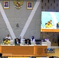 Rapat kerja (raker) Komisi V DPR RI bersama Kementerian Perhubungan (Kemenhub), Kementerian Pekerjaan Umum (PU), Basarnas, dan jajaran terkait yang seharusnya digelar pada Rabu (13/5/2026) hari ini. (CNBC Indonesia/Chandra Dwi Pranata)