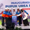 Menteri Pertanian Andi Amran Sulaiman melepas ekspor 47.250 ton pupuk urea produksi PT Pupuk Indonesia melalui PT Pupuk Kalimantan Timur di Pelabuhan Bontang, Kalimantan Timur, Rabu (14/5/2026). (Dok. Kementan)
