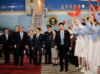 Presiden AS Donald Trump di China.