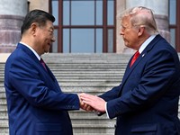 Presiden AS Donald Trump dan Xi Jinping