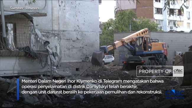 Video: Operasi Pencarian Korban Berakhir, 24 Orang Tewas di Kyiv