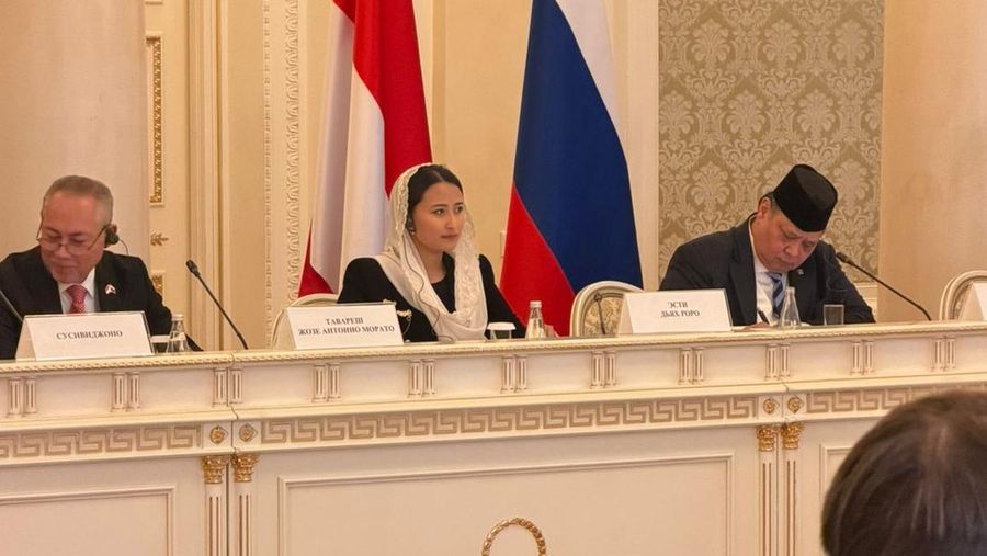 Wamendag Roro saat pertemuan bilateral dengan Deputy Minister of Economic Development of the Russian Federation Vladimir Ilyichev di Kazan, Rusia, dikutip Jumat (15/5/2026). (Dok. Kementerian Perdagangan RI)