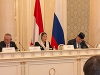 Wamendag Roro saat pertemuan bilateral dengan Deputy Minister of Economic Development of the Russian Federation Vladimir Ilyichev di Kazan, Rusia, dikutip Jumat (15/5/2026). (Dok. Kementerian Perdagangan RI)