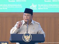 Presiden Prabowo Subianto Resmikan Operasionalisasi 1.061 Koperasi Desa/Kelurahan Merah Putih di Kabupaten Nganjuk, Jawa Timur, Sabtu, (16/5/26). (Tangkapan Layar Youtube/Sekretariat Presiden)