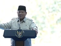 Presiden Prabowo saat dalam acara Panen Raya Jagung Serentak dan Groundbreaking 10 Gudang Ketahanan Pangan Polri, Sabtu (16/5/2026). (Tangkapan Layar Youtube/Sekretariat Presiden)