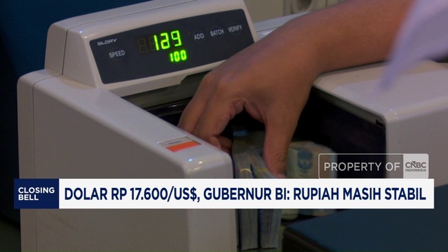 Video: Dolar Rp 17.600/USD, Gubernur BI Sebut Rupiah Masih Stabil