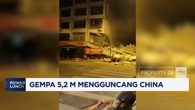 Video: Gempa M5,2 Mengguncang China