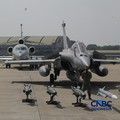 Pesawat jet tempur Multi-Role Combat Aircraft (MRCA) Rafale, A400M MRTT, Falcon 8X, Smart Weapon Hammer dan Missile Meteor di Lanud Halim Perdana Kusuma, Jakarta, Senin (18/5/2026). (CNBC Indonesia/Muhammad Sabki)