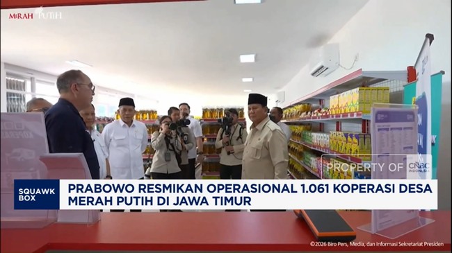 Video: Prabowo Resmikan Operasional 1.061 Kopdes Merah Putih Jatim