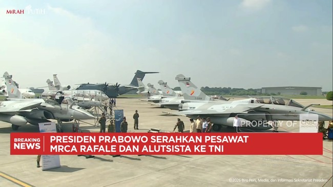 Video: Prabowo Serahkan 6 Jet Tempur Rafale dan Alutsista Canggih ke TNI