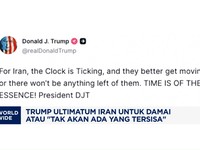 Trump Ultimatum Iran untuk Damai atau "Tak Ada yang Tersisa"