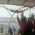 Angkatan laut Israel mencegat Armada Global Sumud yang sedang menuju Gaza di perairan internasional, Senin (18/5/2026). (Global Sumud Flotilla/Handout via REUTERS)