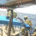 Angkatan laut Israel mencegat Armada Global Sumud yang sedang menuju Gaza di perairan internasional, Senin (18/5/2026). (Global Sumud Flotilla/Handout via REUTERS)