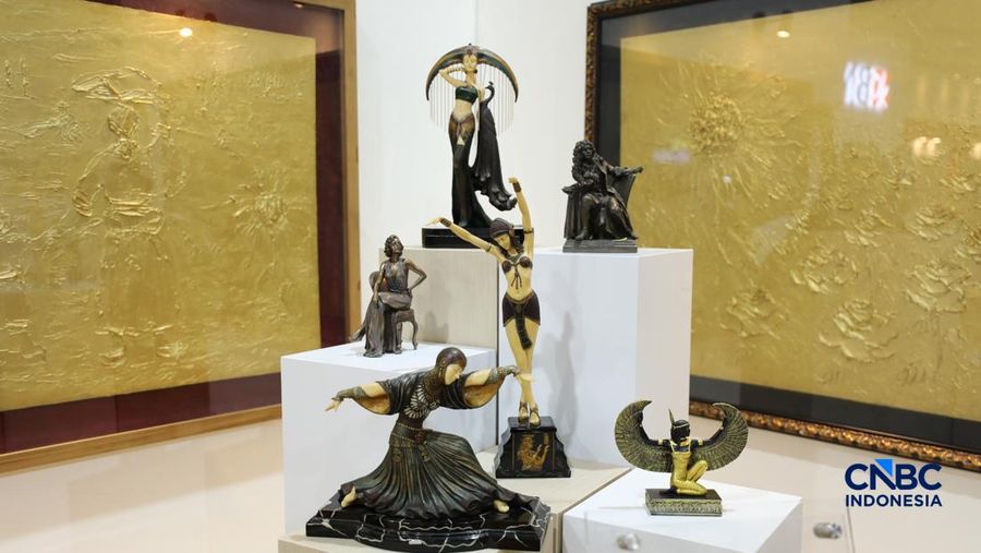Barang yang dilelang dalam pameran BPA Fair, Ragunan, Pasar Minggu, Jakarta, Selasa (19/5/2026). (CNBC Indonesia/Tri Susilo)