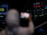 Indeks Harga Saham Gabungan (IHSG) kembali anjlok signifikan pada perdagangan hari ini, Selasa (19/5/2026). (CNBC Indonesia/Tri Susilo)