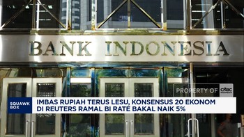 Konsensus 20 Ekonom di Reuters Ramal BI Rate Bakal Naik 5%