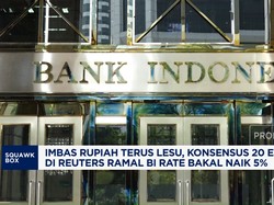 Konsensus 20 Ekonom di Reuters Ramal BI Rate Bakal Naik 5%