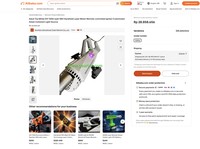 Mainan Dewasa Putih DIY 1000 watt 58V Motor Laser Genggam dengan Pemantik yang Dikendalikan Jarak Jauh, Sumber Cahaya Koheren Hijau yang Dapat Disesuaikan. (Tangkapan Layar/alibaba.com)