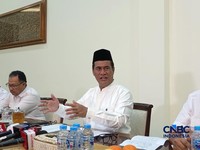 Mentan Amran Sulaiman. (CNBC Indonesia/Martyasari Rizky)