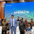Menteri Keuangan (Menkeu), Purbaya Yudhi Sadewa saat menyampaikan pemaparan dalam konferensi pers APBN KiTa di kantor pusat Kementerian Keuangan, Jakarta Pusat, Selasa (19/5/2026). (CNBC Indonesia/Zahwa Madjid)