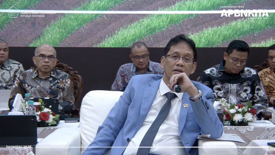 Menteri Keuangan (Menkeu), Purbaya Yudhi Sadewa saat menyampaikan pemaparan dalam konferensi pers APBN KiTa Edisi Mei 2026 di kantor pusat Kementerian Keuangan, Jakarta Pusat, Selasa (19/5/2026). (Tangkapan Layar Youtube/Kementerian Keuangan RI)