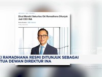 Oki Ramadhana Resmi Ditunjuk Sebagai Ketua Dewan Direktur INA