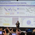 Direktur Kecerdasan Artifisial dan Ekosistem Teknologi Baru Kementerian Komunikasi dan Digital, Aju Widya Sari saat dalam Forum Nasional: Indonesia Digital Leap, Akselerasi Ekosistem Data Center, AI, dan Keamanan Siber untuk Pertumbuhan Ekonomi Nasio