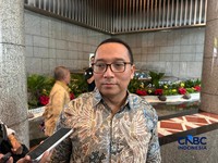 Direktur Utama KPEI, Iding Pardi di Gedung BEI, Rabu (20/5/2026). (CNBC Indonesia/Zefanya Aprilia)