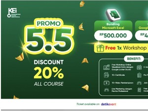 Kuasai Excel dan Google Spreadsheet Sekaligus, Harga Bundling Hemat 5.5