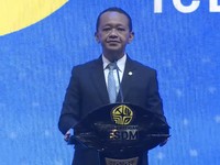 Menteri ESDM, Bahlil Lahadalia menyampaikan sambutan dalam pembukaan dan peresmian IPA Convention and Exhibition 2026 di ICE BSD, Tangerang, Rabu (20/5/2026). (Tangkapan Layar Youtube/KementerianESDM)