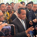 Menteri ESDM, Bahlil Lahadalia saat ditemui wartawan usai meresmikan pembukaan The 50th IPA Convex di ICE BSD, Tangerang, Rabu (20/5/2026). (CNBC Indonesia/Firda Dwi Muliawati)
