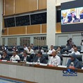 Menteri Kelautan dan Perikanan (MenKP) Sakti Wahyu Trenggono saat Rapat Kerja bersama Komisi IV DPR RI di Kompleks Parlemen, Jakarta, Rabu (20/5/2026). (CNBC Indonesia/Martyasari Rizky)