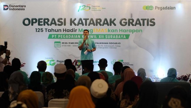 Pegadaian Gelar Operasi Katarak Gratis di Sidoarjo
