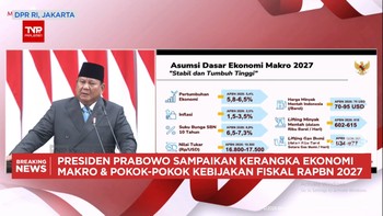 Prabowo Paparkan KEM-PPKF RAPBN 2027, Ekonomi Ditarget Tumbuh 6,5%