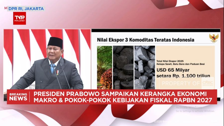 Prabowo Ungkap 3 Komoditas Ekspor Andalan RI, Devisa Rp 1.100 Triliun