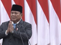 Presiden Prabowo Subianto menyampaikan pidato saat menghadiri Rapat Paripurna DPR RI ke-19 Terkait KEM dan PPKF RAPBN 2027 di Gedung DPR RI, Jakarta, Rabu (20/5/2026). (YouTube/ Sekretarat Presiden)
