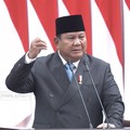 Presiden Prabowo Subianto menyampaikan pidato saat menghadiri Rapat Paripurna DPR RI ke-19 Terkait KEM dan PPKF RAPBN 2027 di Gedung DPR RI, Jakarta, Rabu (20/5/2026). (YouTube/ Sekretarat Presiden)
