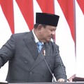 Presiden Prabowo Subianto menyampaikan pidato saat menghadiri Rapat Paripurna DPR RI ke-19 Terkait KEM dan PPKF RAPBN 2027 di Gedung DPR RI, Jakarta, Rabu (20/5/2026). (YouTube/ Sekretarat Presiden)