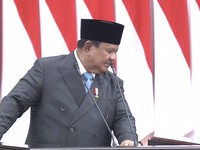 Presiden Prabowo Subianto menyampaikan pidato saat menghadiri Rapat Paripurna DPR RI ke-19 Terkait KEM dan PPKF RAPBN 2027 di Gedung DPR RI, Jakarta, Rabu (20/5/2026). (YouTube/ Sekretarat Presiden)