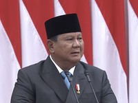 Presiden Prabowo Subianto saat menghadiri Rapat Paripurna DPR RI ke-19 Terkait KEM dan PPKF RAPBN 2027.