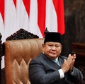 Presiden Prabowo Subianto saat menghadiri Rapat Paripurna DPR RI ke-19 Terkait KEM dan PPKF RAPBN 2027 di Gedung DPR RI, Jakarta, Rabu (20/5/2026). (REUTERS/Willy Kurniawan)