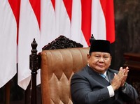 Presiden Prabowo Subianto saat menghadiri Rapat Paripurna DPR RI ke-19 Terkait KEM dan PPKF RAPBN 2027 di Gedung DPR RI, Jakarta, Rabu (20/5/2026). (REUTERS/Willy Kurniawan)