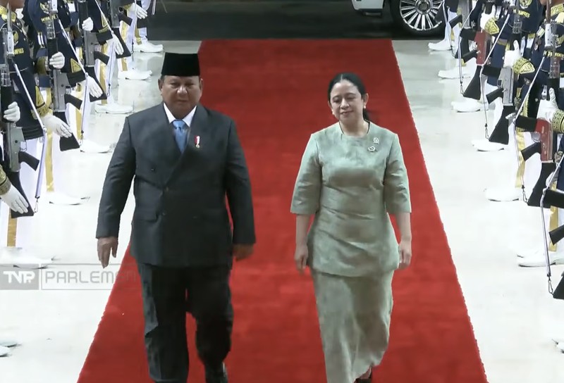 Presiden Prabowo Subianto tiba untuk menghadiri Rapat Paripurna DPR RI ke-19 Terkait KEM dan PPKF RAPBN 2027 di Gedung DPR RI, Jakarta, Rabu (20/5/2026). (YouTube/ Sekretarat Presiden)